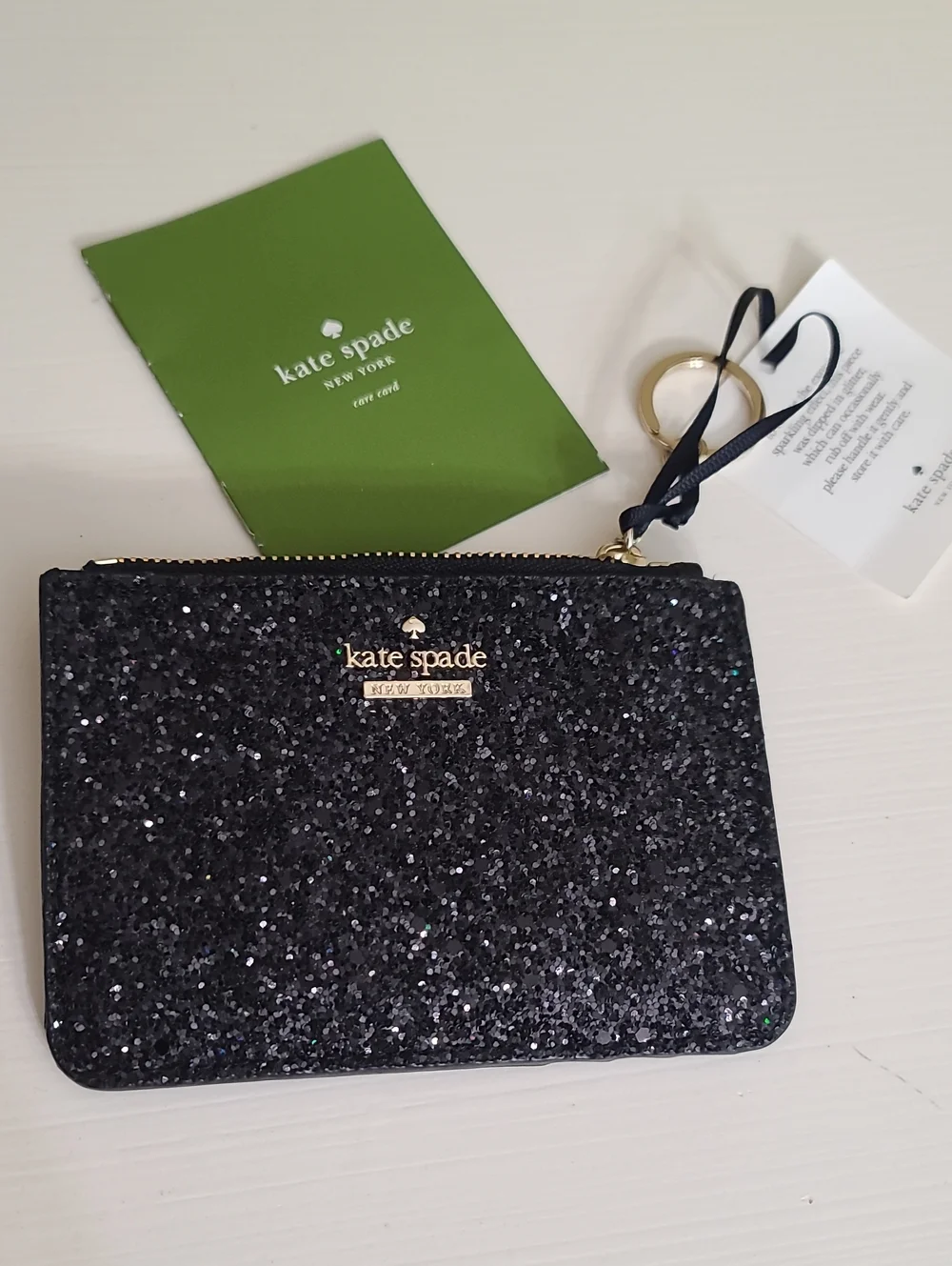 Kate Spade Glitter Card Holder Pouch